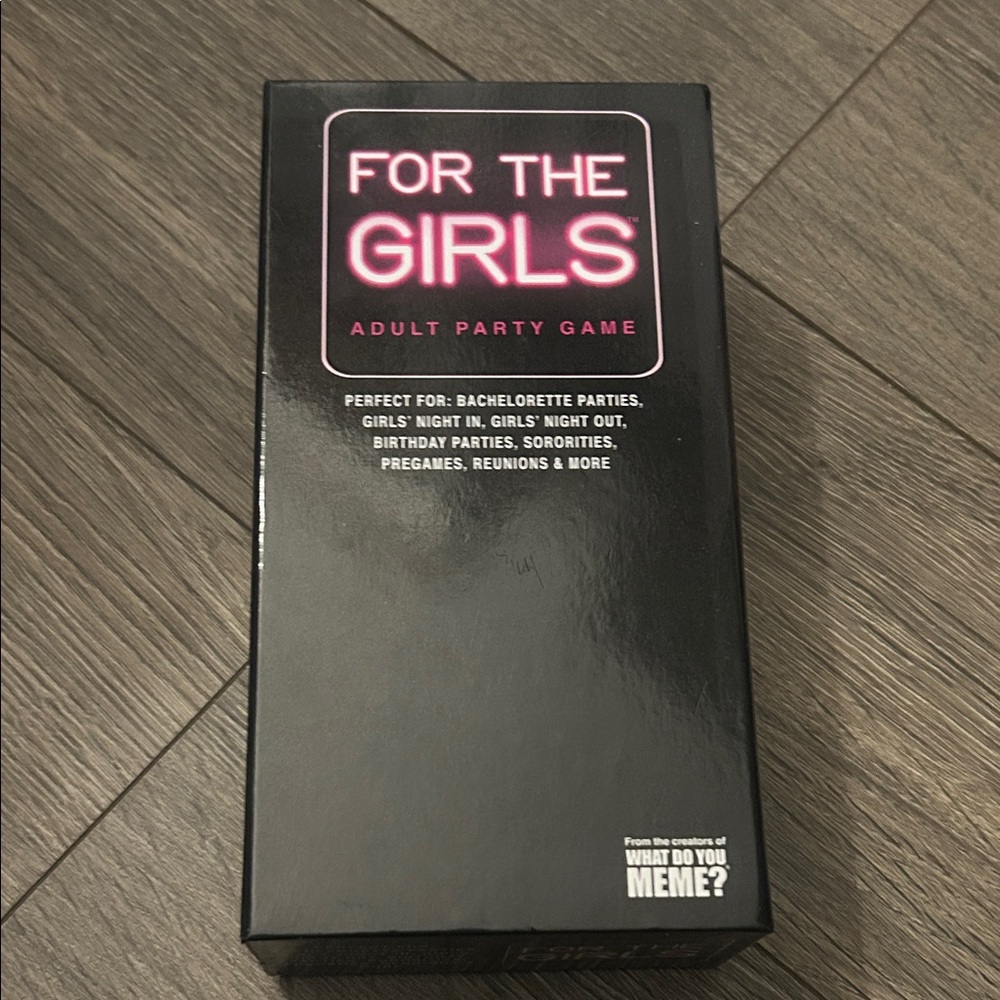For The Girls Adult Party Game - Black